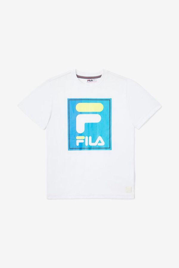 Fila Black With Logo Boy's Tee - White,NZ 921-69287